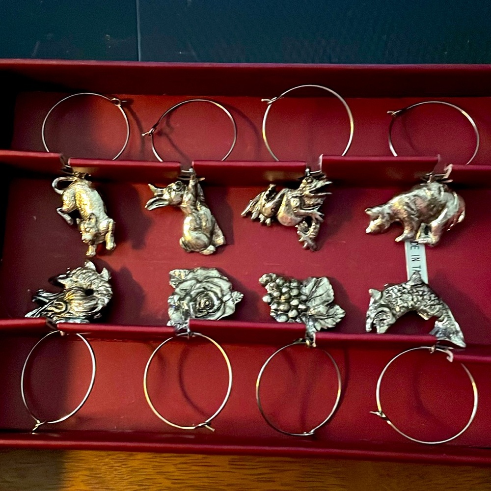 Arthur Court wine glass charms